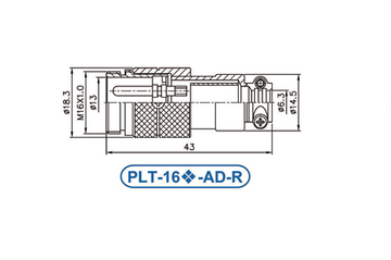 PLT-166-AD-R 錩鋼 金屬 連接器