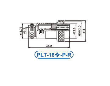 PLT-167-R-R 錩鋼 金屬 連接器